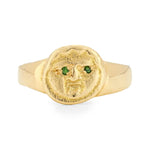 Shining Eyes Gorgoneion Ring - Solid Gold