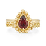 Venus Ring in Garnet - Solid Gold