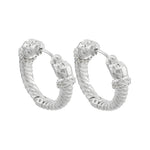Borgia Hoop Earrings - Sterling Silver