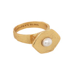 Kore Ring with Pearl - 18K Gold Plated