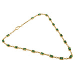 Busiris Necklace (with Emerald Green Zircon) - 18K Gold Plated