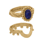 Lazaward Ring Stack in Lapis Lazuli - 18K Gold Plated