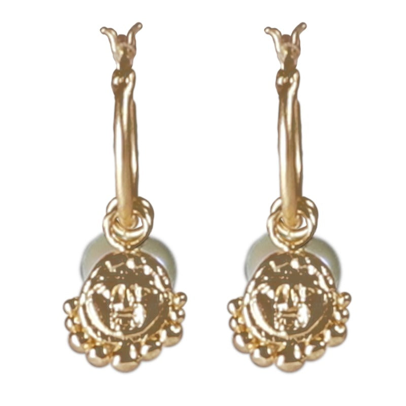 Nazar Hoops - 18K Gold Plated