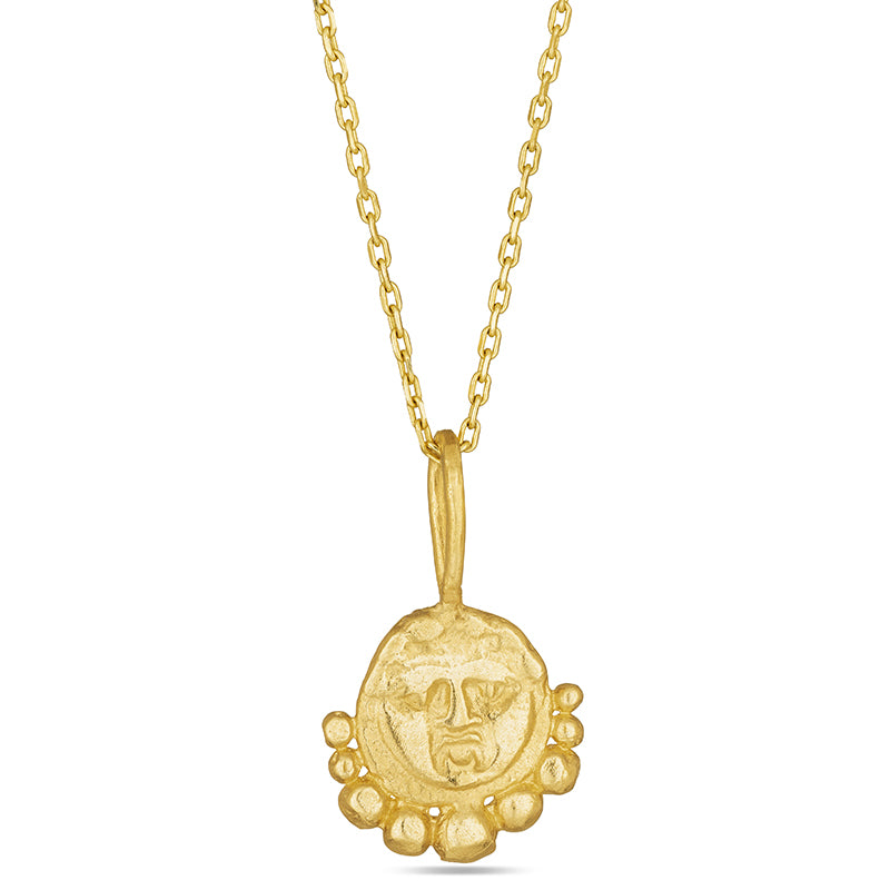 Gorgoneion Protection Pendant Solid Gold - Main Image