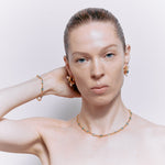 Argus Necklace (with Aquamarine Zircon) - 18K Gold Plated