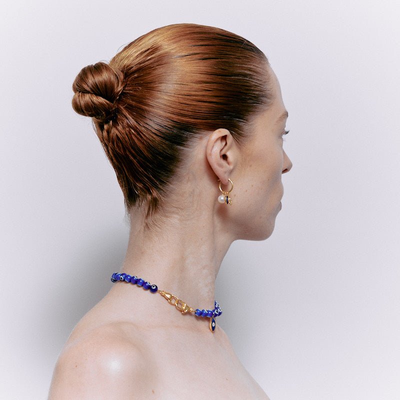 Nazar Hoops - 18K Gold Plated