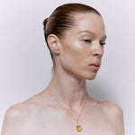 Moon Face Pendant - 18K Gold Plated